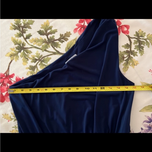 Velvet Torch One shoulder jumpsuit navy green Juniors size L - Picture 14 of 16